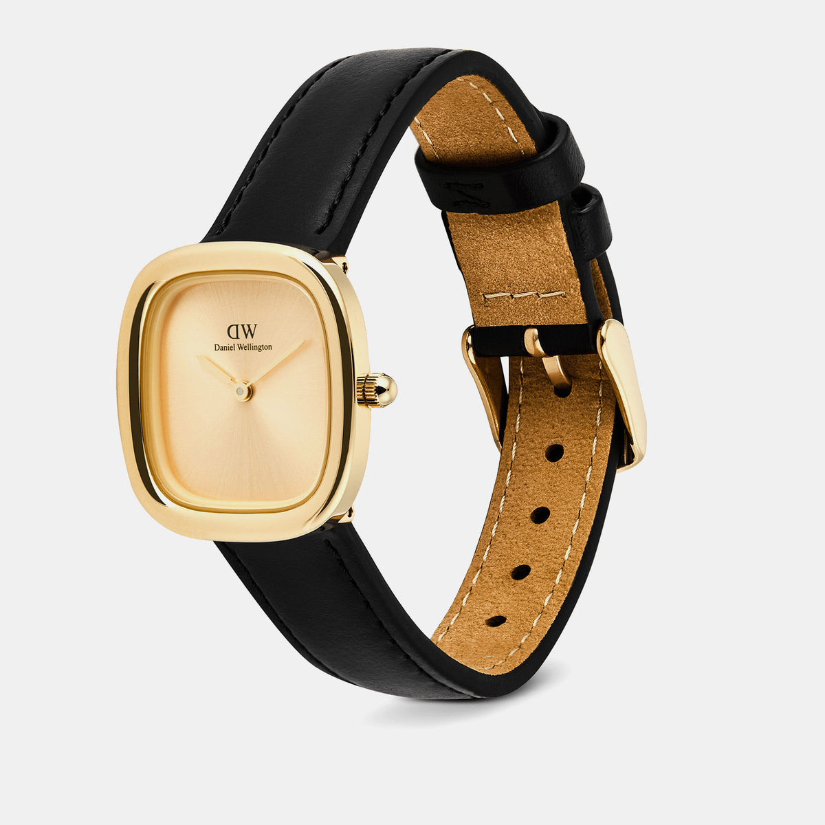 Margot Women Quartz Gold Dial Analog Leather Watch DW00100878
