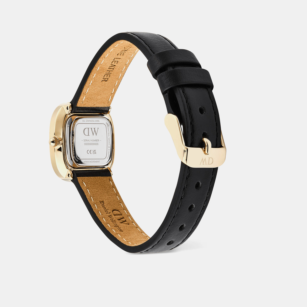 Margot Women Quartz Gold Dial Analog Leather Watch DW00100878