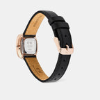 Margot Sheffield Women Quartz Rose Gold Dial Analog Leather Watch DW00100879