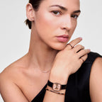 Margot Sheffield Women Quartz Rose Gold Dial Analog Leather Watch DW00100879