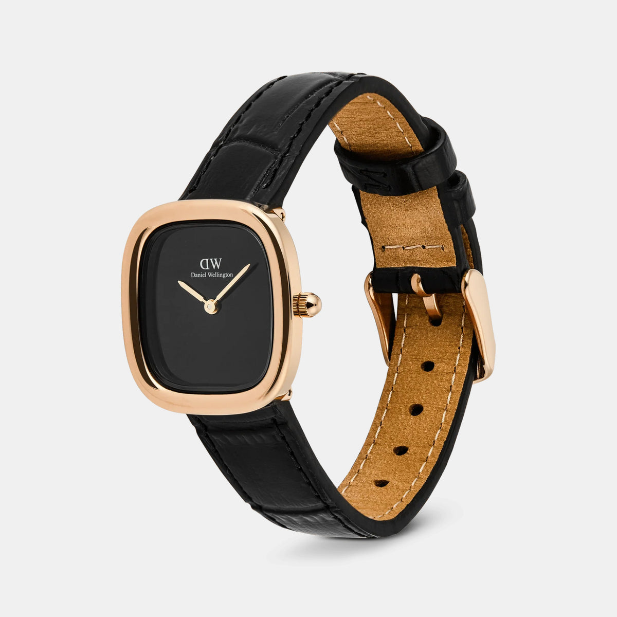 Margot Women Quartz Black Dial Analog Leather Watch DW00100881K