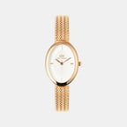 Juliette Women Quartz White Dial Analog Mesh Watch DW00100883