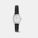 Ophelia Women Quartz White Dial Analog Leather Watch DW00100887K