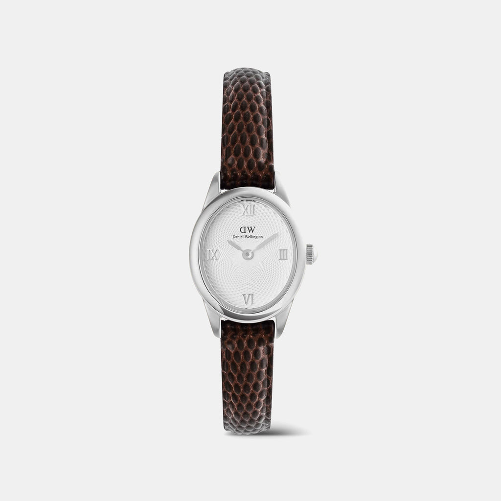 Ophelia Women Quartz Silver Dial Analog Leather Watch DW00100888K