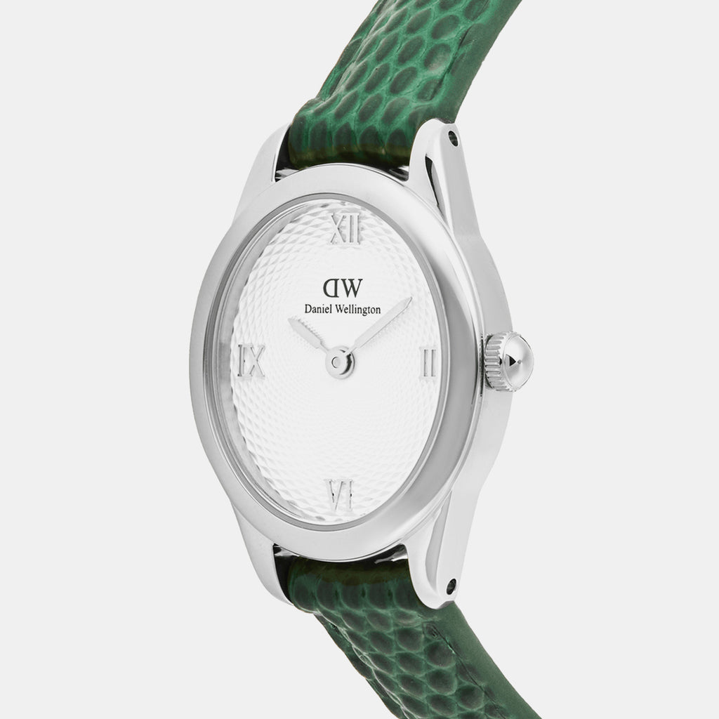 Women Quartz White Dial Analog Leather Watch DW00100889K