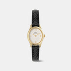 Ophelia Women Quartz White Dial Analog Leather Watch DW00100890K