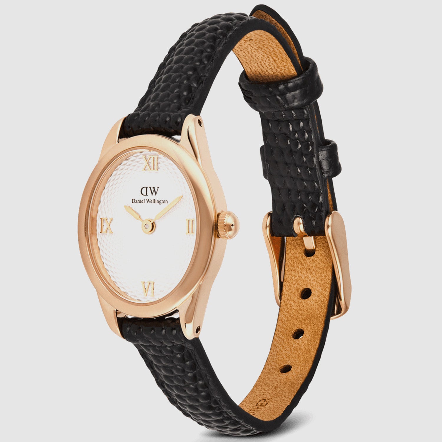 Ophelia Women Quartz White Dial Analog Leather Watch DW00100893K