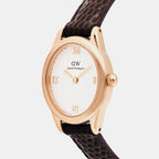 Women Quartz White Dial Analog Leather Watch DW00100894