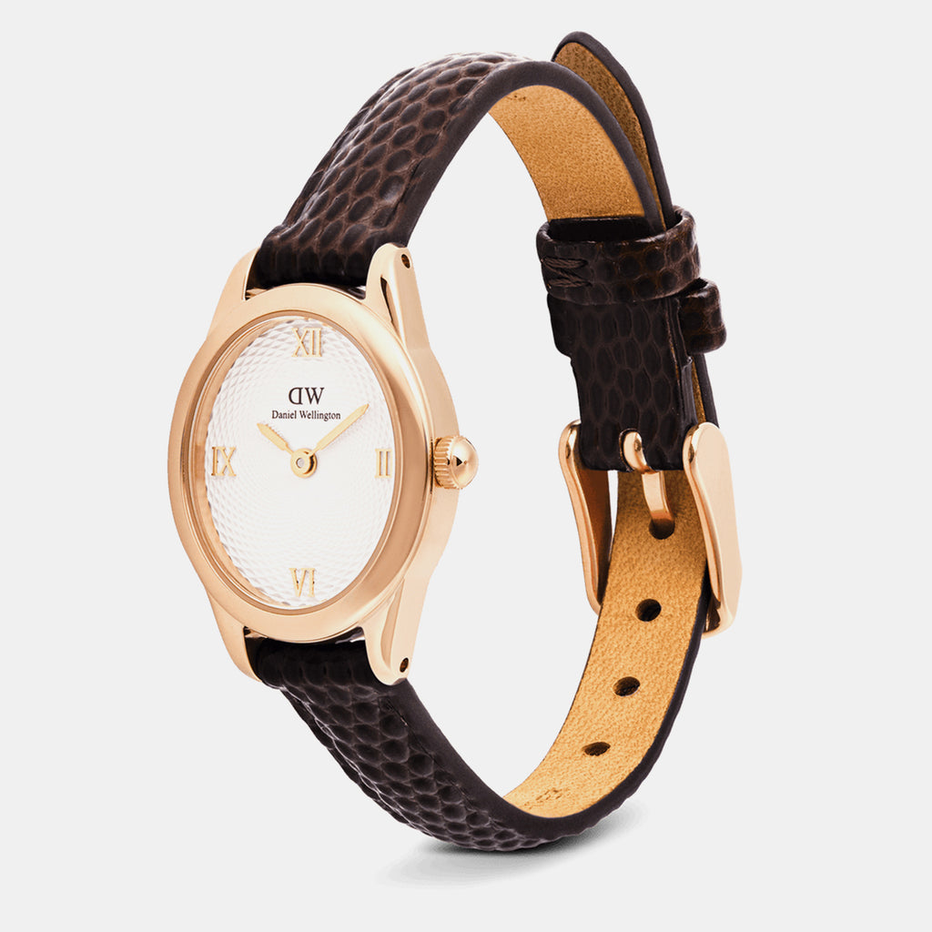 Women Quartz White Dial Analog Leather Watch DW00100894