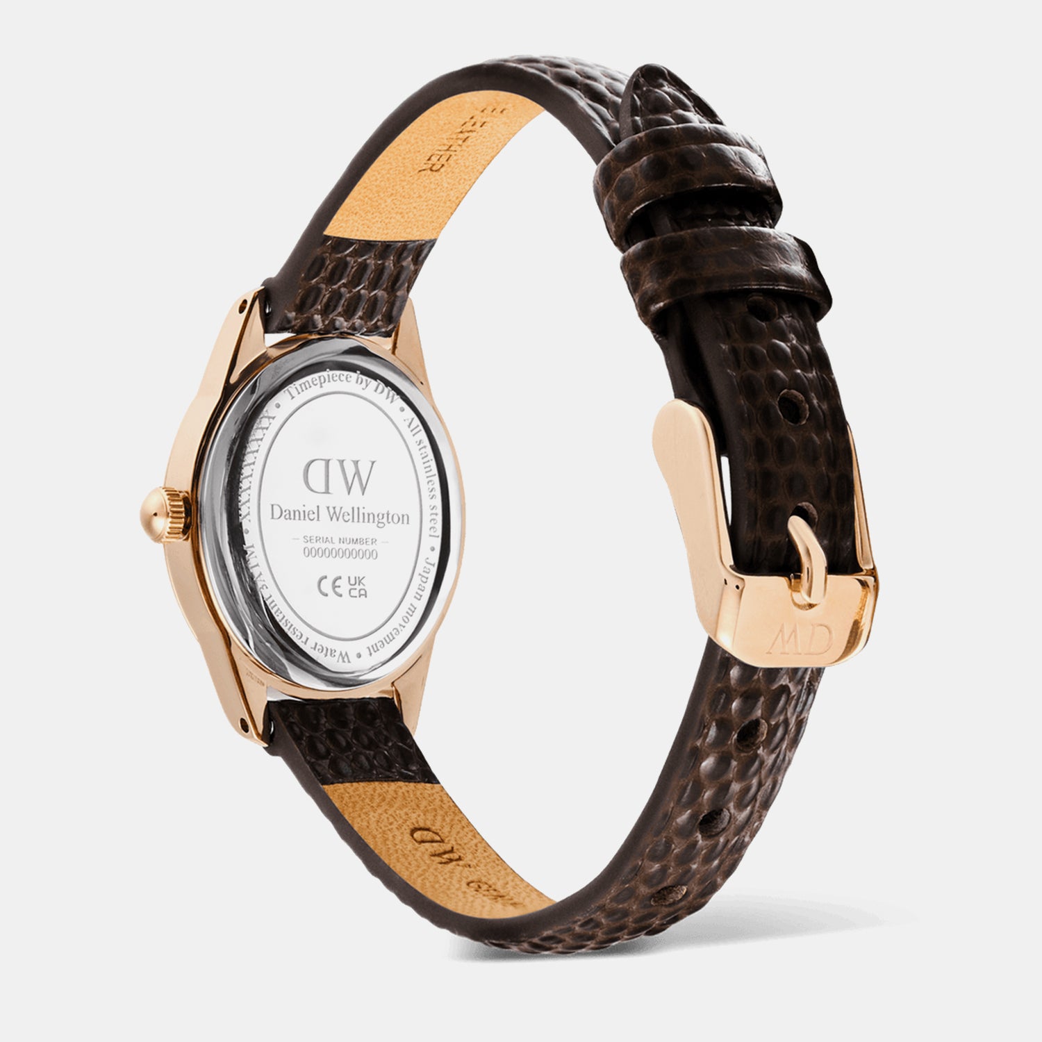 Women Quartz White Dial Analog Leather Watch DW00100894