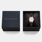Women Quartz White Dial Analog Leather Watch DW00100894