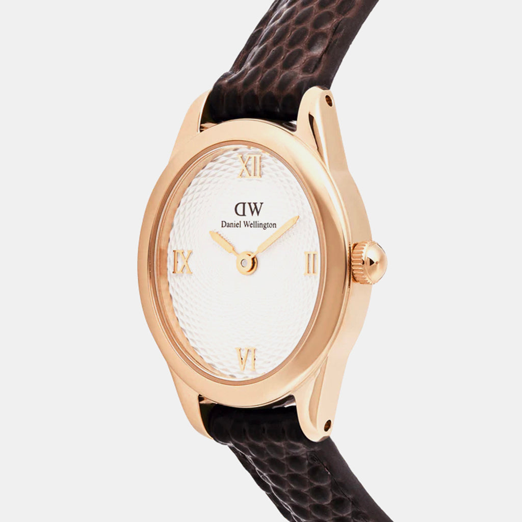 Ophelia Women Quartz White Dial Analog Leather Watch DW00100894K