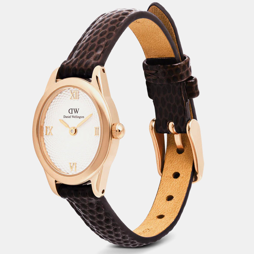 Ophelia Women Quartz White Dial Analog Leather Watch DW00100894K