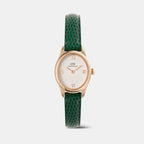 Ophelia Women Quartz White Dial Analog Leather Watch DW00100895K