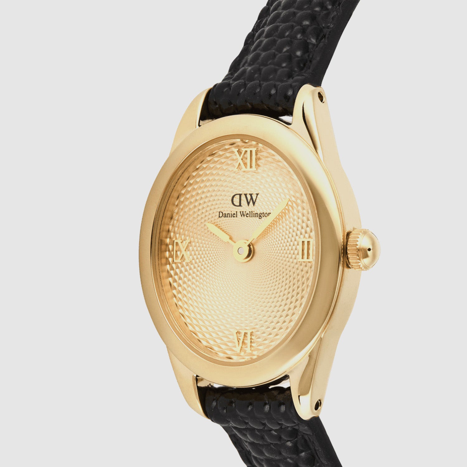 Women Quartz Gold Dial Analog Leather Watch DW00100897K