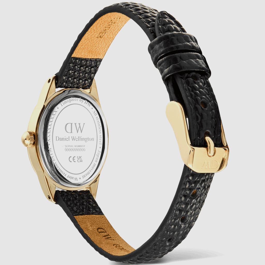 Women Quartz Gold Dial Analog Leather Watch DW00100897K