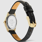 Women Quartz Gold Dial Analog Leather Watch DW00100897K