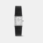 Bound Men Quartz White Dial Analog Leather Watch DW00100898K