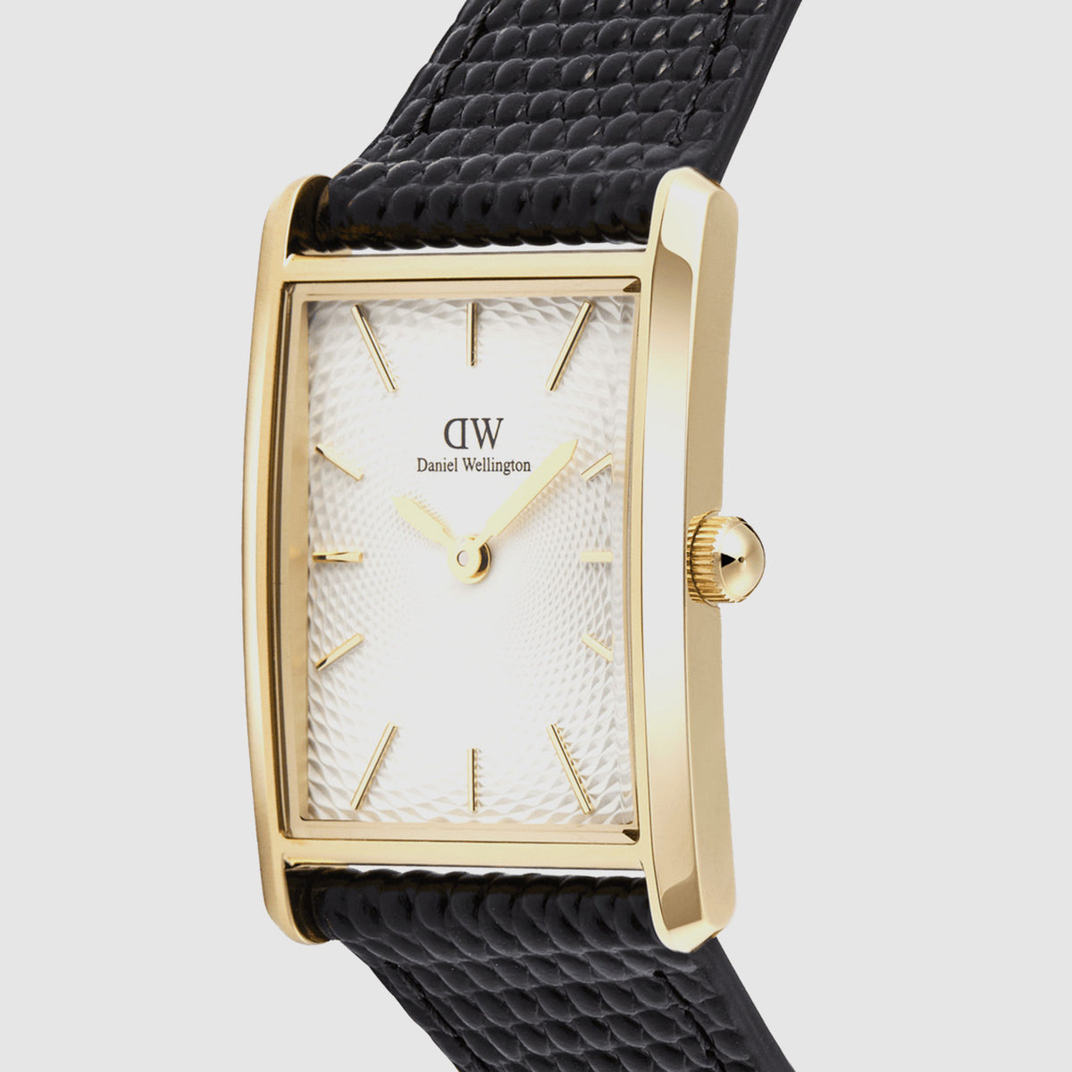 Men Quartz White Dial Analog Leather Watch DW00100899K