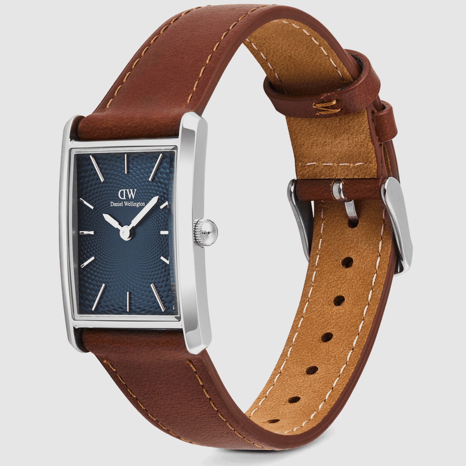 Bound Men Quartz Blue Dial Analog Leather Watch DW00100900K