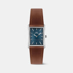 Bound Men Quartz Blue Dial Analog Leather Watch DW00100900K