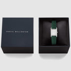 Women Quartz Silver Dial Analog Leather Watch DW00100902K