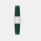 Women Quartz Silver Dial Analog Leather Watch DW00100902K