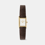 Women Quartz White Dial Analog Leather Watch DW00100904K