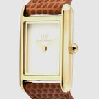 Bound Women Quartz White Dial Analog Leather Watch DW00100905K
