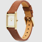 Bound Women Quartz White Dial Analog Leather Watch DW00100905K