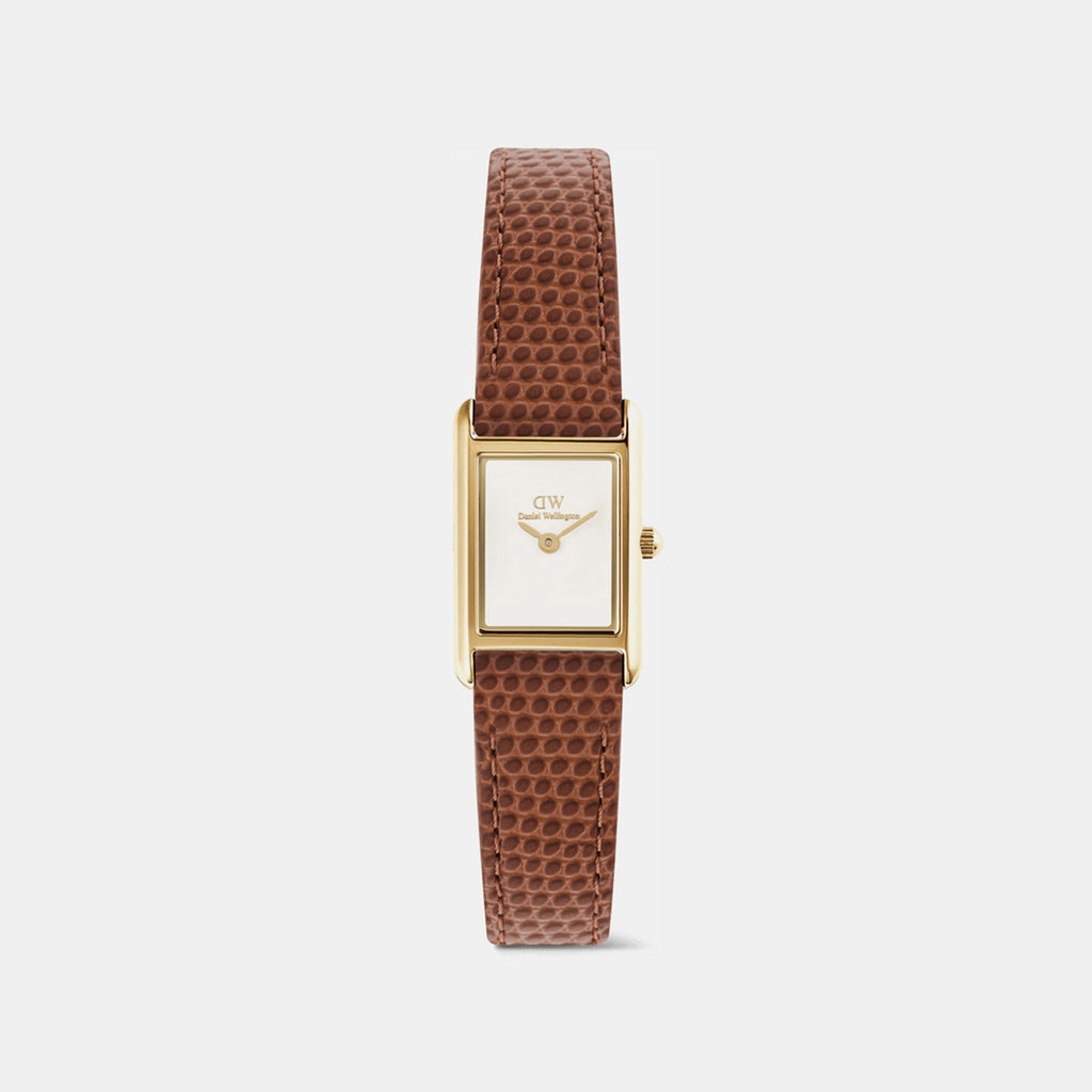 Bound Women Quartz White Dial Analog Leather Watch DW00100905K