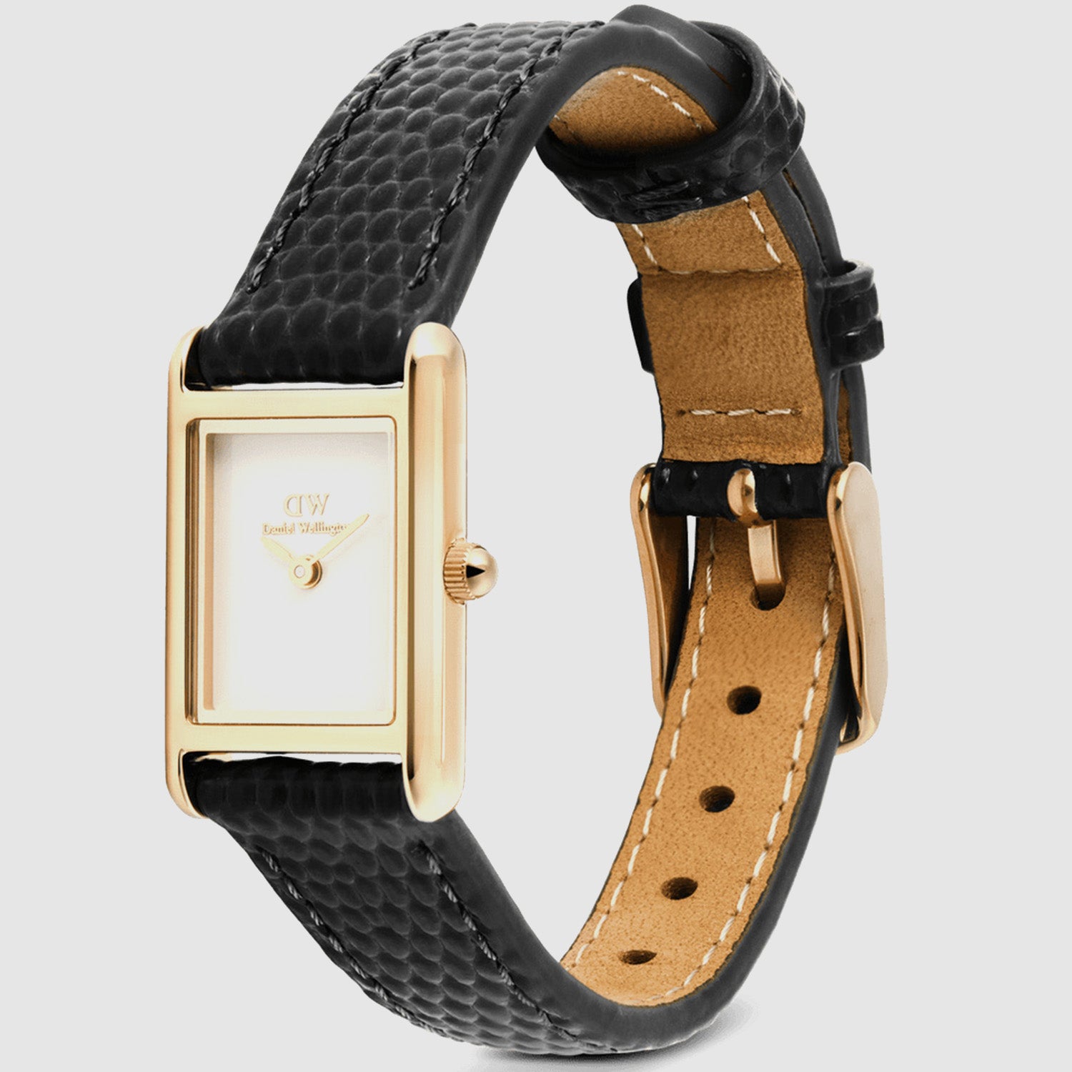 Women Quartz White Dial Analog Leather Watch DW00100907K