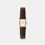 Bound Women Quartz White Dial Analog Leather Watch DW00100908K