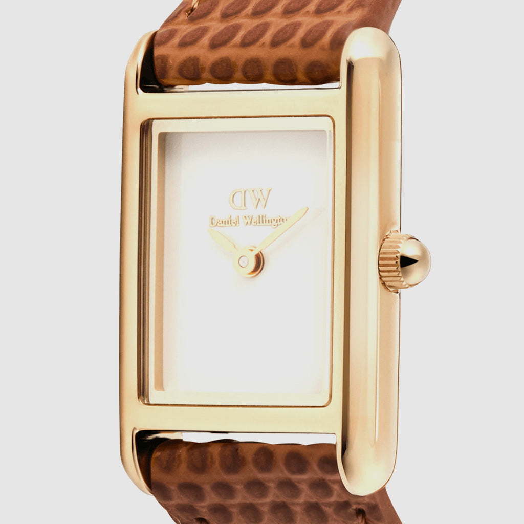 Women Quartz White Dial Analog Leather Watch DW00100909K
