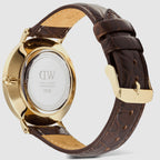 Classic Men Quartz White Dial Analog Leather Watch DW00100912K