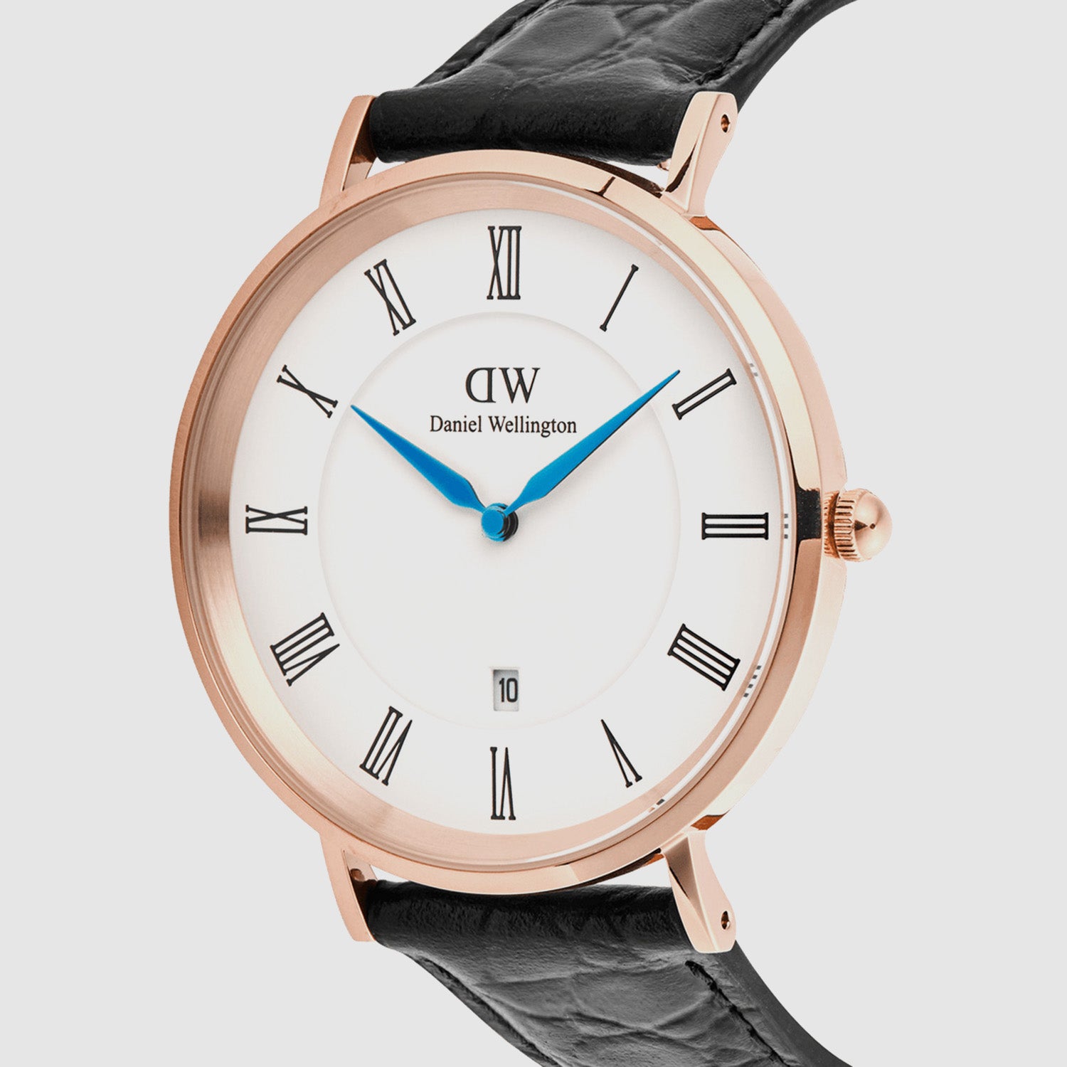 Classic Men Quartz White Dial Analog Leather Watch DW00100916K