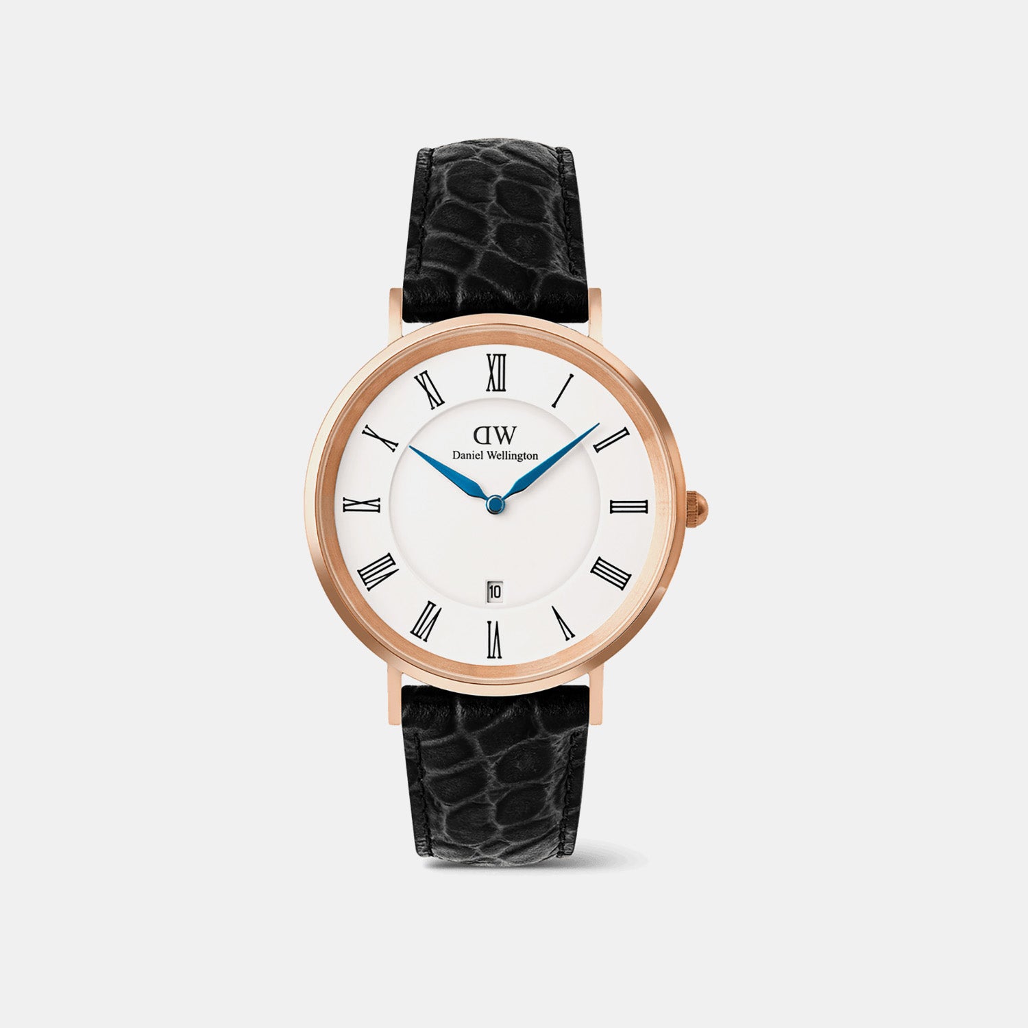 Classic Men Quartz White Dial Analog Leather Watch DW00100916K