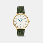 Classic Men Quartz White Dial Analog Leather Watch DW00100917K