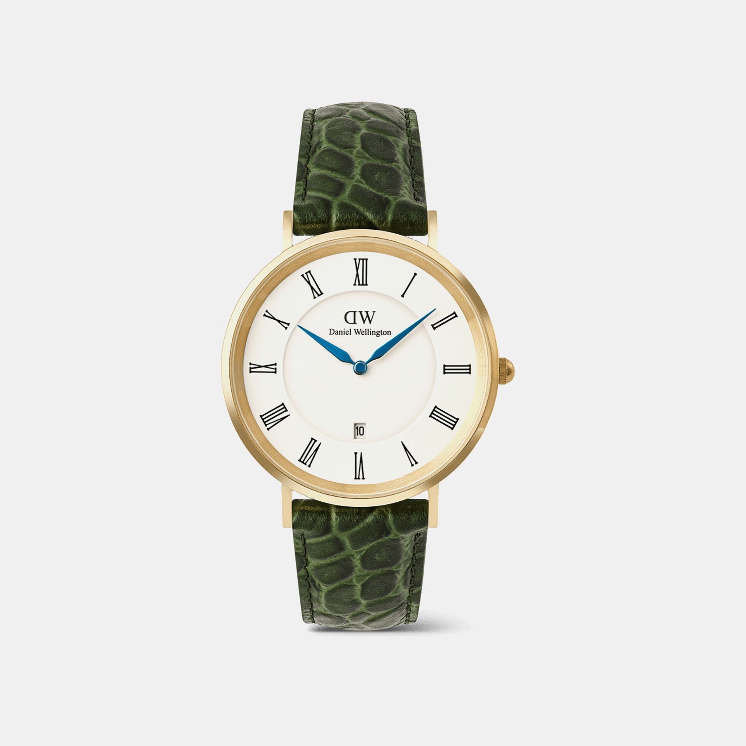 Classic Men Quartz White Dial Analog Leather Watch DW00100917K