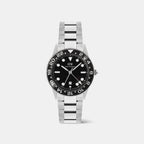 Iconic Men Quartz Black Dial Analog Stainless Steel Watch DW00100919K