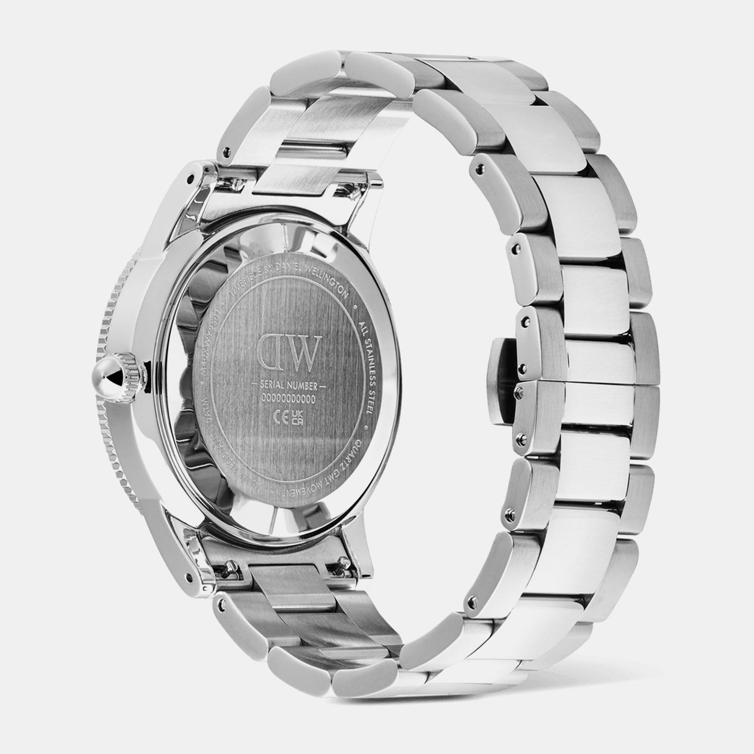 Iconic Men Quartz Black Dial Analog Stainless Steel Watch DW00100920K