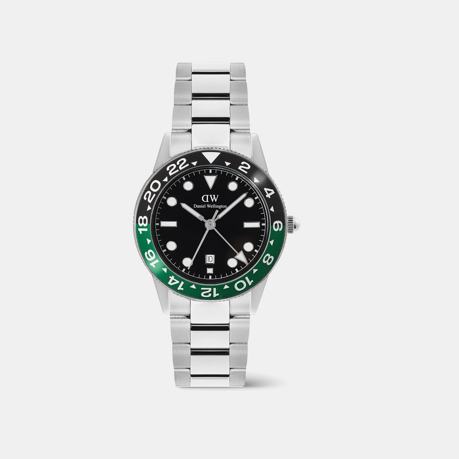 Iconic Men Quartz Black Dial Analog Stainless Steel Watch DW00100920K