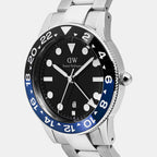 Men Quartz Black Dial Analog Stainless Steel Watch DW00100921K