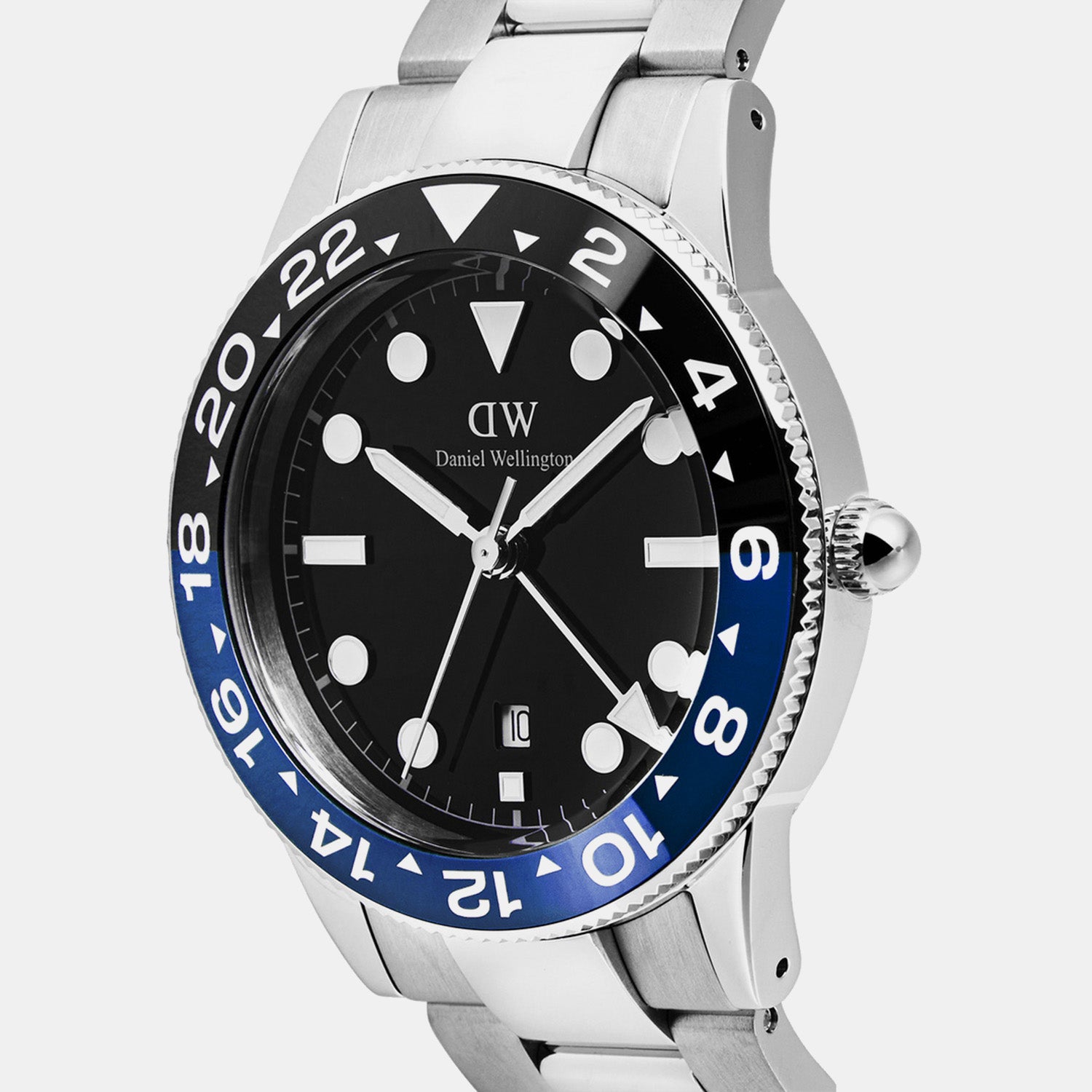 Men Quartz Black Dial Analog Stainless Steel Watch DW00100921K