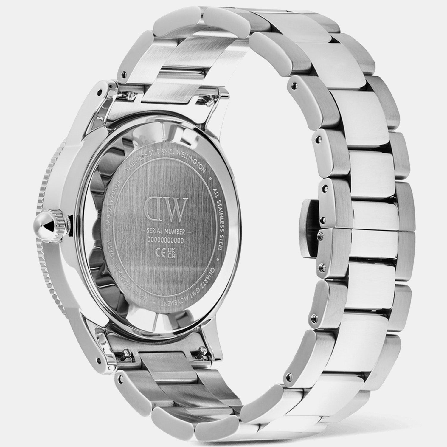 Men Quartz Black Dial Analog Stainless Steel Watch DW00100921K