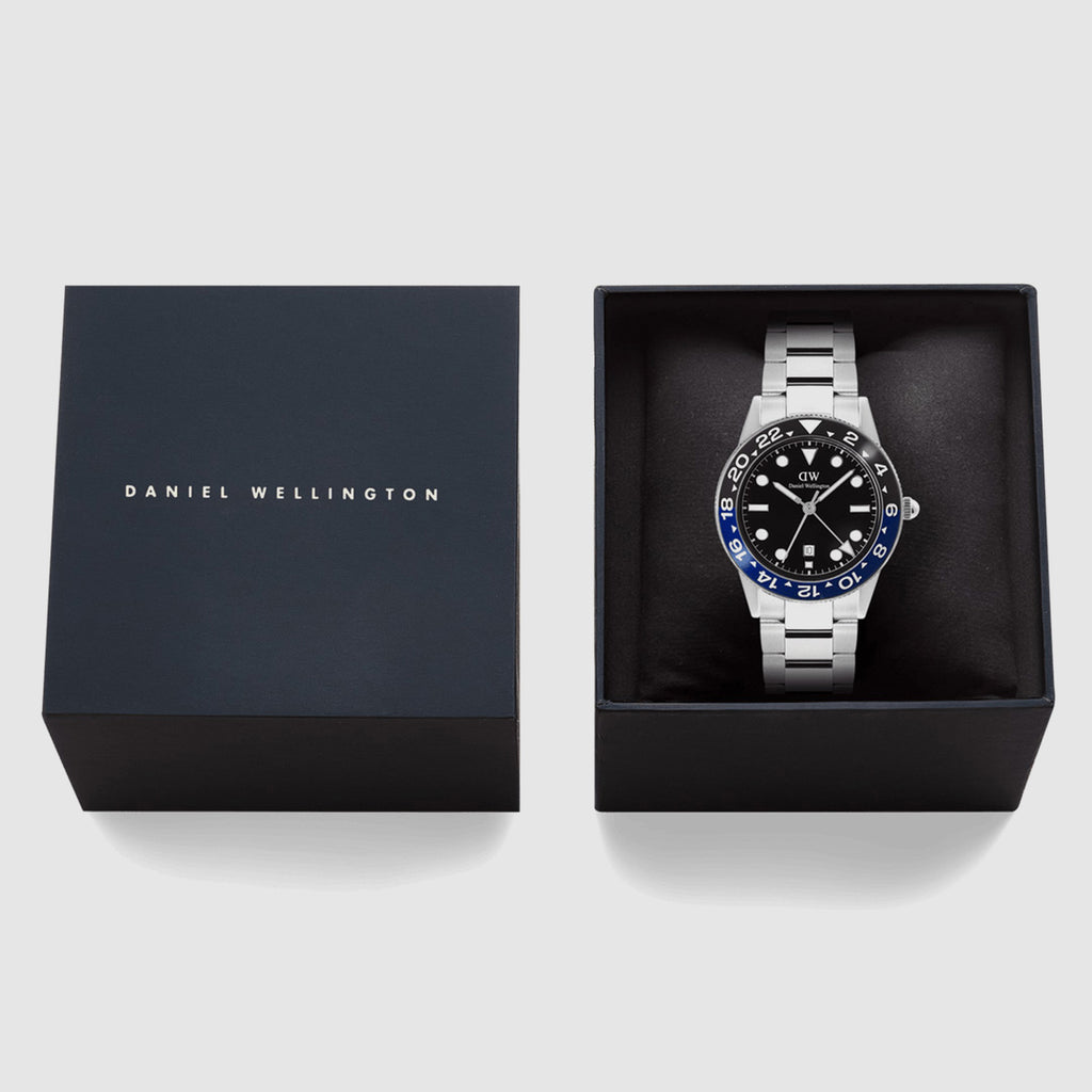 Men Quartz Black Dial Analog Stainless Steel Watch DW00100921K