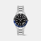 Iconic Men Quartz Black Dial Analog Stainless Steel Watch DW00100921K