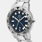 Men Quartz Blue Dial Analog Stainless Steel Watch DW00100922K