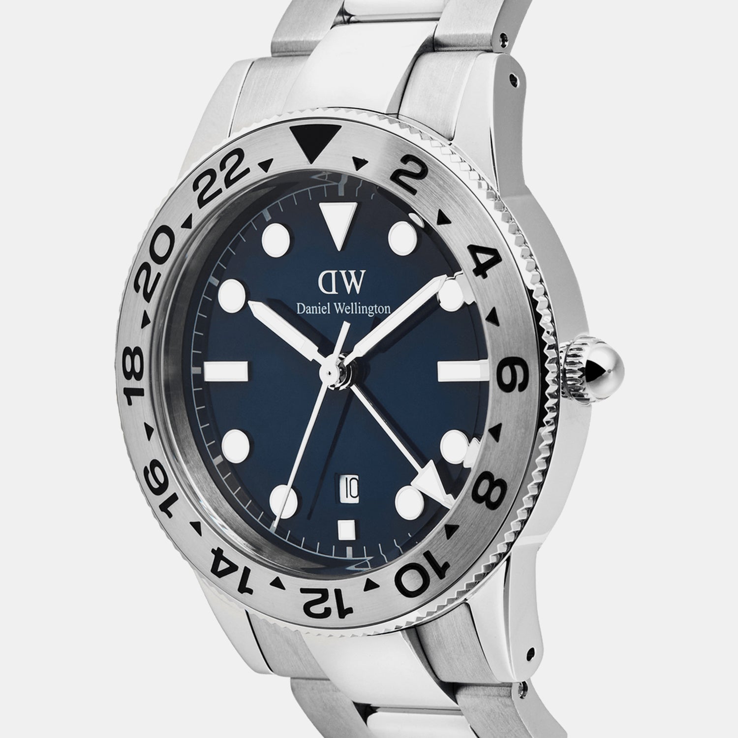 Men Quartz Blue Dial Analog Stainless Steel Watch DW00100922K
