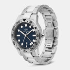 Men Quartz Blue Dial Analog Stainless Steel Watch DW00100922K